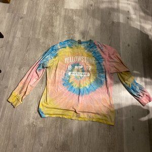 Size L Tie Dye Yellowstone T Shirt